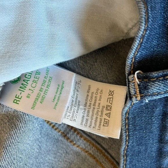 J.Crew Factory 9" Mid-Rise Skinny Jean Signature Stretch Sz 32 - Picture 6 of 9